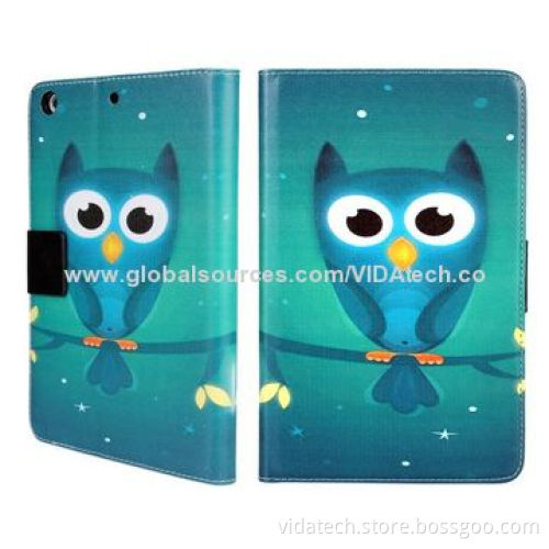 Owl Pattern Leather Case with Credit Card Slots and Holder, for iPad Mini 2, Manufacturer